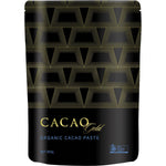 Power Super Foods Cacao Gold Paste Chunks 450g bag with ceremonial grade cacao chunks and gold accents.