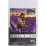 950g bag of Power Super Foods Certified Organic Chia Seeds on a white background.