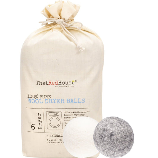 That Red House Wool Dryer Balls 100% Pure 6 Pack