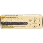 Back of Redmond Earthpaste Silver Peppermint box with nutrition facts, ingredients, and product benefits.