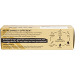 Back of Redmond Earthpaste Silver Lemon Twist box with ingredients, product benefits, and mission statement.