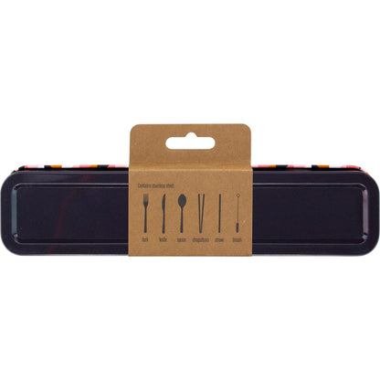 Retrokitchen Geometric Stainless Steel Cutlery Set