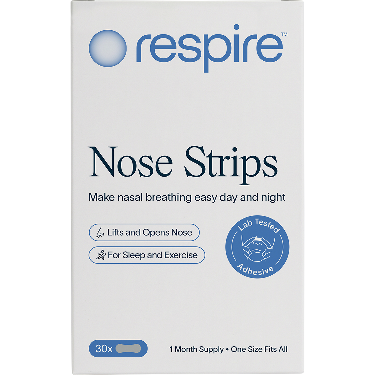 Respire Nose Strips 30 Pack (Pack of 4)
