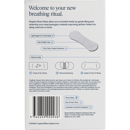 Respire Nose Strips 30 Pack (Pack of 4)
