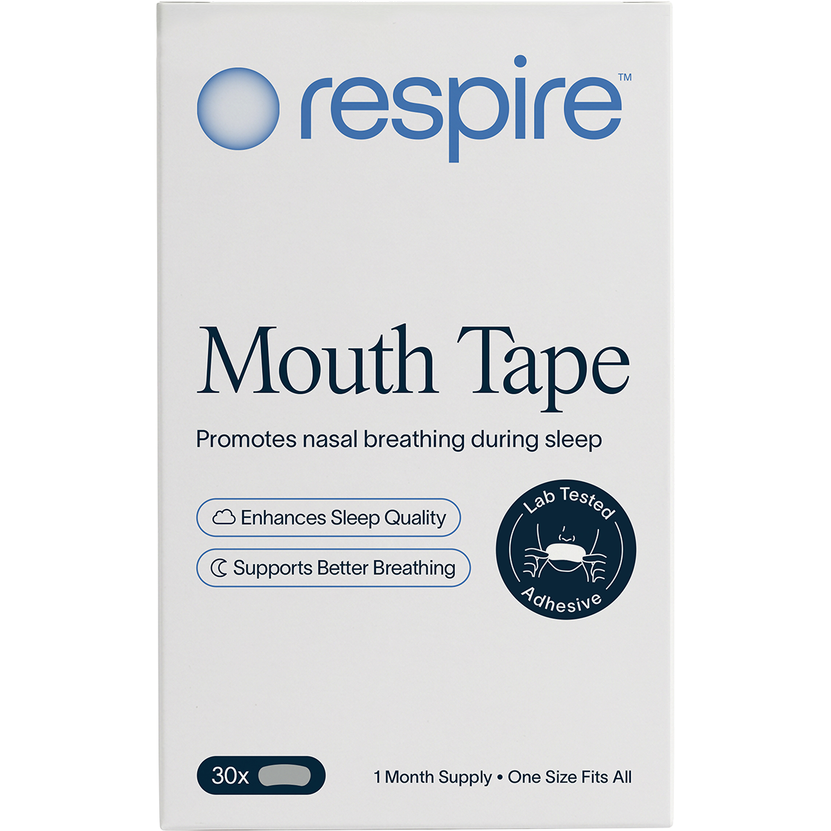 Respire Mouth Tape 30 Pack (Pack of 4)