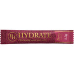 Single Ritua Hydrate Berry 5.5g electrolyte sachet showing a pink and white wrapper with clear branding.