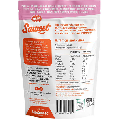 Saweet Way Pure Allulose Natural Sweetener Granules 200g