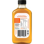 Back label of Saweet Way 430g Pure Allulose Syrup showing nutritional facts and ingredients on a white background.