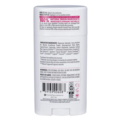 Schmidt's Deodorant Stick Rose + Vanilla 75g