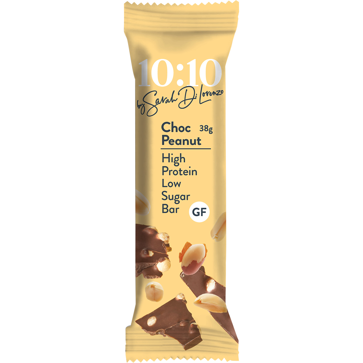 10:10 BY SDL Protein Snack Bar Choc Peanut 38g (Pack of 14)