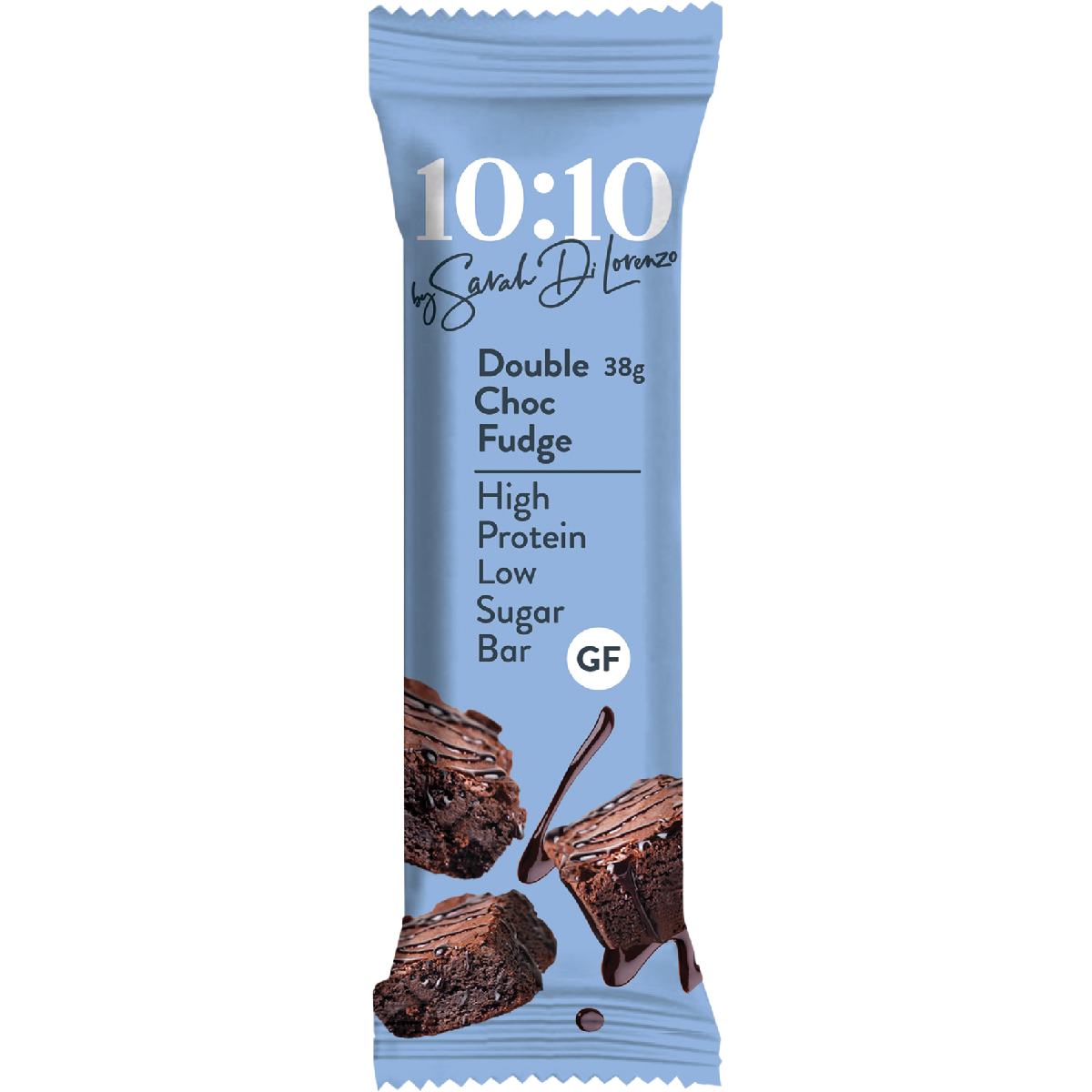 10:10 BY SDL Protein Snack Bar Double Choc Fudge 38g (Pack of 14)