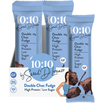 10:10 BY SDL Protein Snack Bar Double Choc Fudge 38g (Pack of 14)