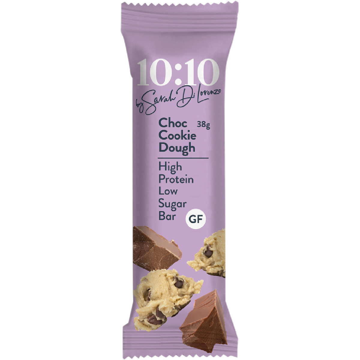 10:10 BY SDL Protein Snack Bar Choc Cookie Dough 38g (Pack of 14)