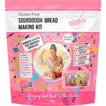 Sourdough Mumma Gluten Free Sourdough Bread Making Kit 1.12kg featuring bread, starter, and focaccia mixes.