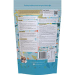 Back of Sourdough Mumma Spelt Wholemeal Bread Mix bag with instructions, ingredients, and nutritional information.