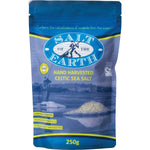 250g bag of Salt of the Earth Low Temp Dried Coarse Celtic Sea Salt.