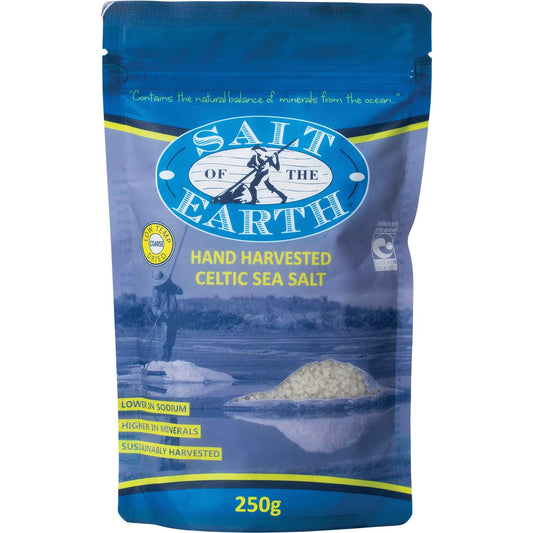 SALT OF THE EARTH Celtic Sea Salt Low Temp Dried Coarse 250g