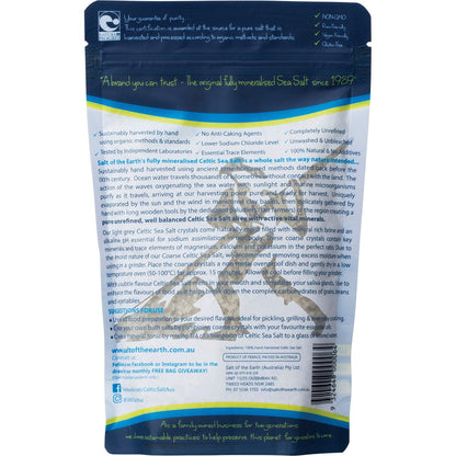 SALT OF THE EARTH Celtic Sea Salt Coarse 250g