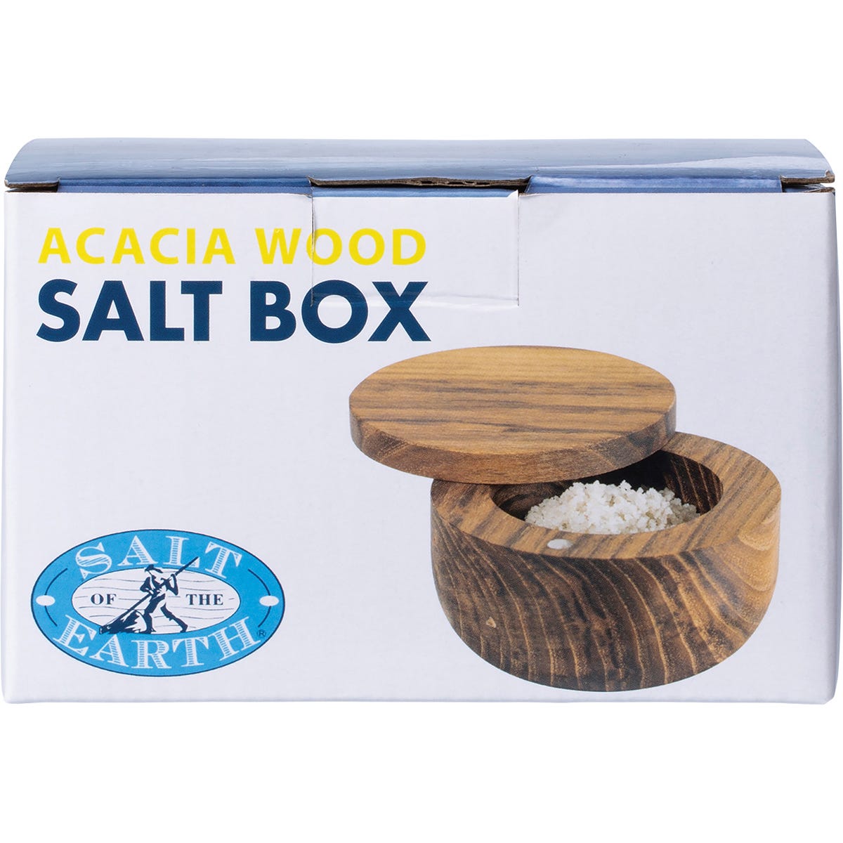 SALT OF THE EARTH Acacia Wood Salt Box