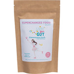 100g bag of Supercharged Food Love Your Gut Powder, a food-grade diatomaceous earth supplement for digestive health.