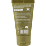 Back view of a 50g tube of Surfmud Mineral Sunscreen SPF 50+ showing product details on a white background.