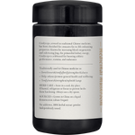 SuperFeast Cordyceps 100g amber glass jar shown from a side angle, featuring a black lid and white minimalist label.