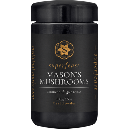 SuperFeast Mason's Mushrooms Immune & Gut Tonic 100g