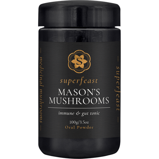 SuperFeast Mason's Mushrooms Immune & Gut Tonic 100g
