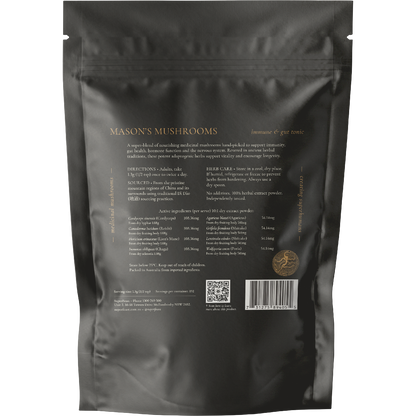 SuperFeast Mason's Mushrooms Immune & Gut Tonic 250g