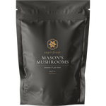 1kg bag of SuperFeast Mason's Mushrooms Immune and Gut Tonic featuring a black label and white text.