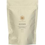 1kg bag of SuperFeast Reishi mushroom extract powder, featuring a minimalist white label with black and red text.