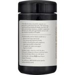 Left-side view of a 100g jar of SuperFeast Tremella mushroom extract powder on a white background.
