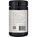 Right-side view of a 100g jar of SuperFeast Tremella mushroom extract powder on a white background.