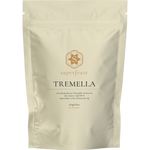 250g bag of SuperFeast Tremella mushroom extract powder for skin hydration and immune support.