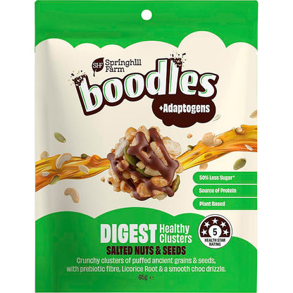 Springhill Farm Boodles Healthy Clusters DIGEST Salted Nuts & Seeds 65g