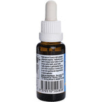 Side view of Solutions 4 Health Oil of Wild Oregano 25ml bottle highlighting organic and Australian-made logos.