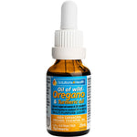 25ml bottle and box of Solutions 4 Health Oil of Wild Oregano with Turmeric Oil on a white background.