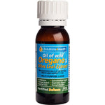 Solutions 4 Health Fortified Defence 50ml bottle with wild oregano, olive leaf, and peppermint on a white background.