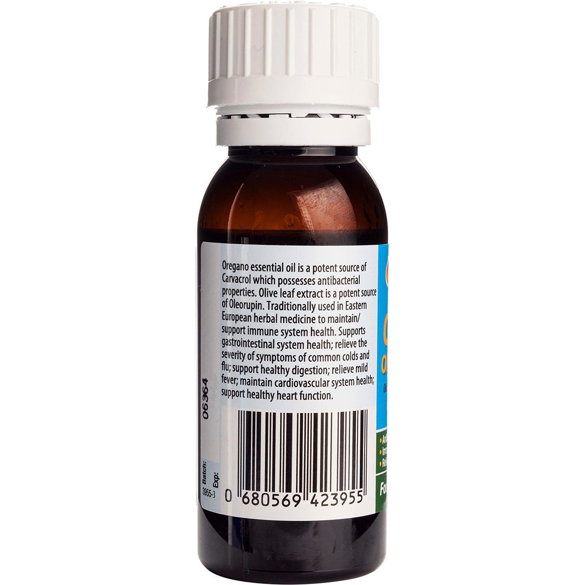 Solutions 4 Health Fortified Defence 50ml bottle showing the side label with product benefits on a white background.