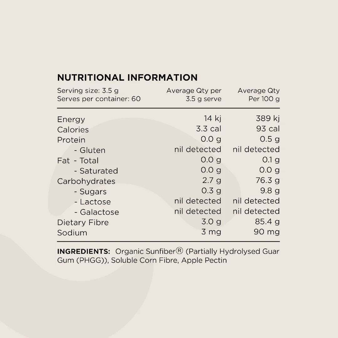 Switch Nutrition Fibre+ Unflavoured 210g