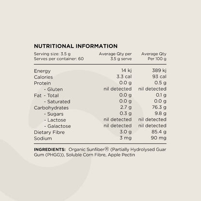 Switch Nutrition Fibre+ Unflavoured 210g