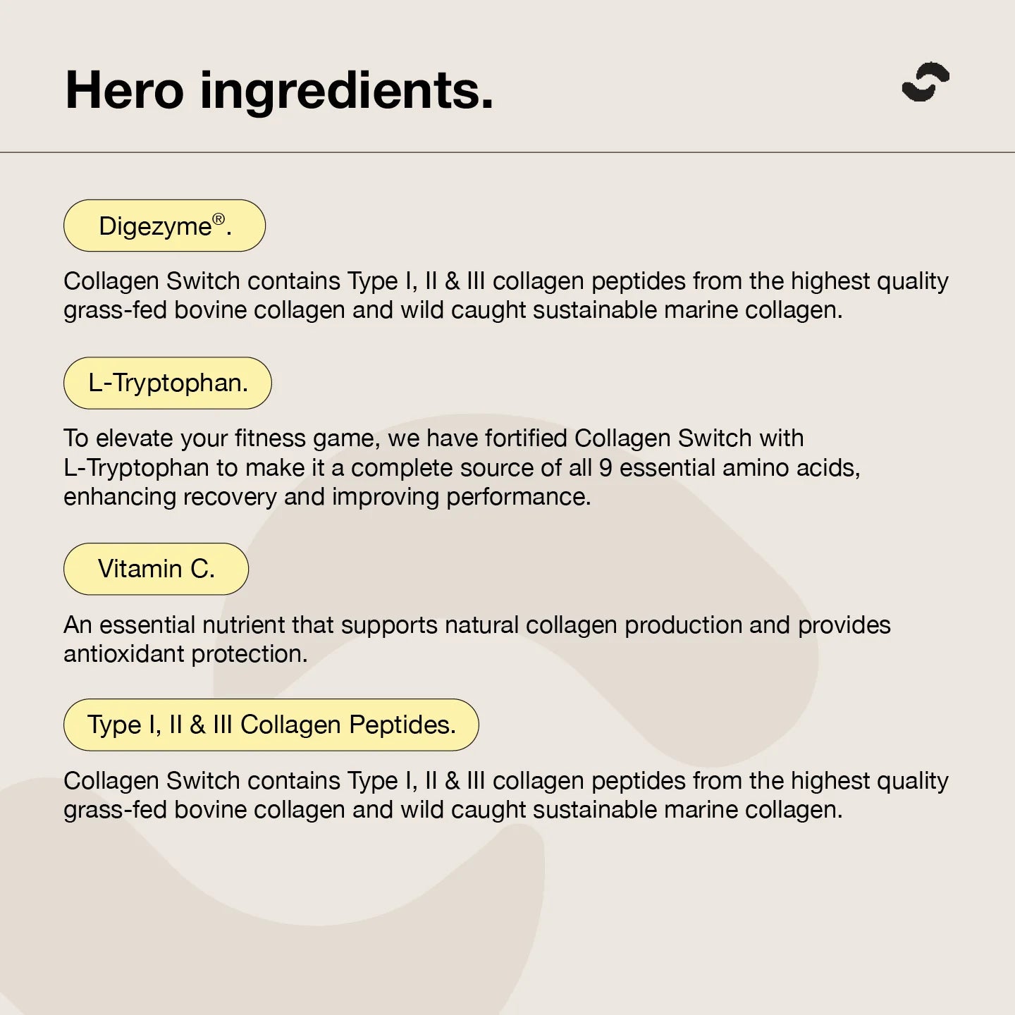 Switch Nutrition Hydrolysed Collagen Protein Unflavoured 250g