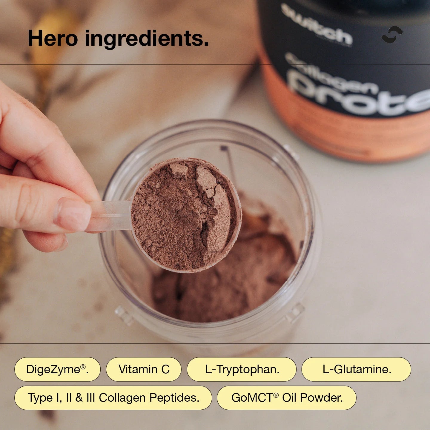Switch Nutrition Hydrolysed Collagen Protein Unflavoured 250g