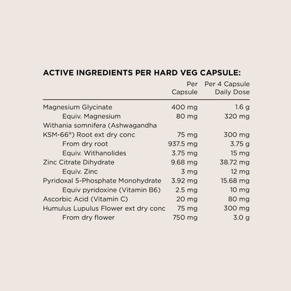 Switch Nutrition Sleep+ Magnesium 120 Caps