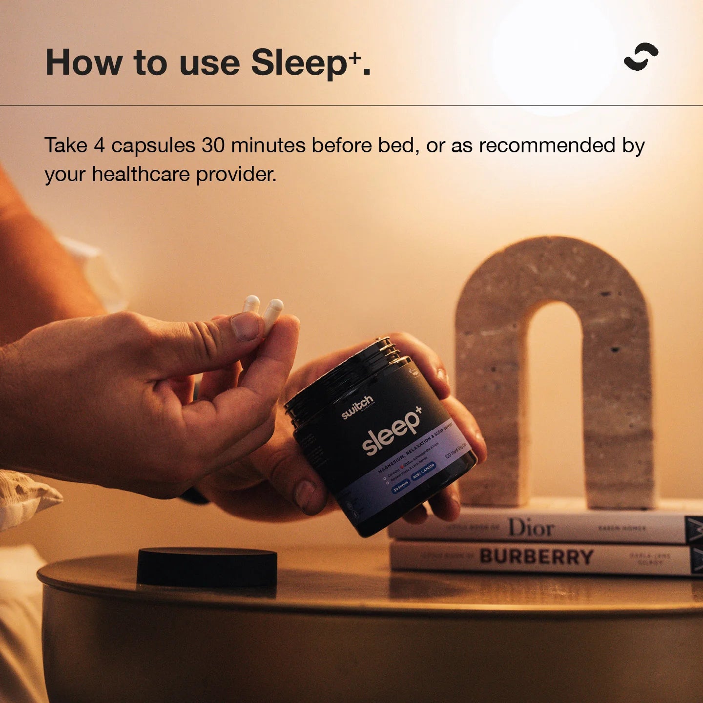 Switch Nutrition Sleep+ Magnesium 120 Caps