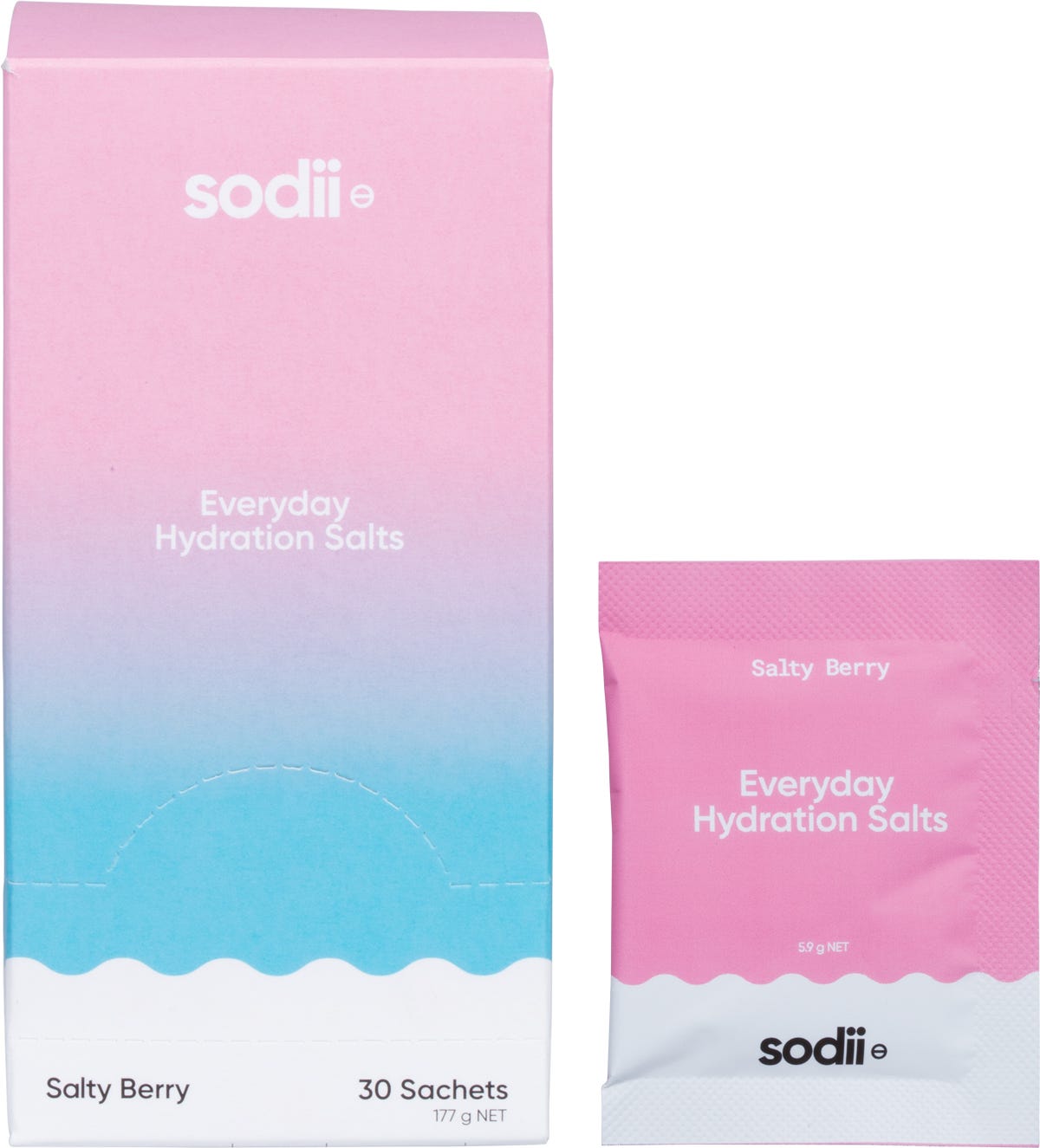 Sodii Everyday Hydration Salts Salty Berry 30 Pack