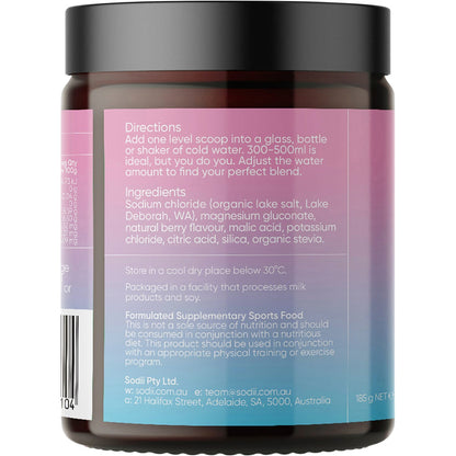 Sodii Everyday Hydration Salts Salty Berry 185g
