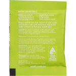 Back of Sodii Salty Citrus sachet with nutrition facts, ingredients, directions, and Australian lake salt logo.