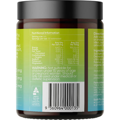 Sodii Everyday Hydration Salts Salty Citrus 185g