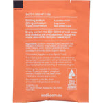 Back of Sodii Salty Grapefruit sachet showing nutrition facts, ingredients, and directions for use.
